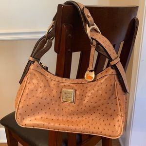 Dooney & Bourke hobo purse ostrich (EUC)